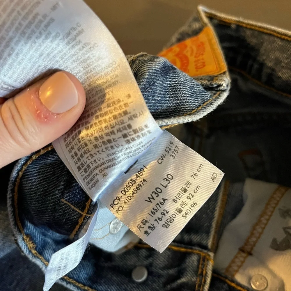 Levi’s Men’s 505 Straight Leg Jeans 30 X 30
